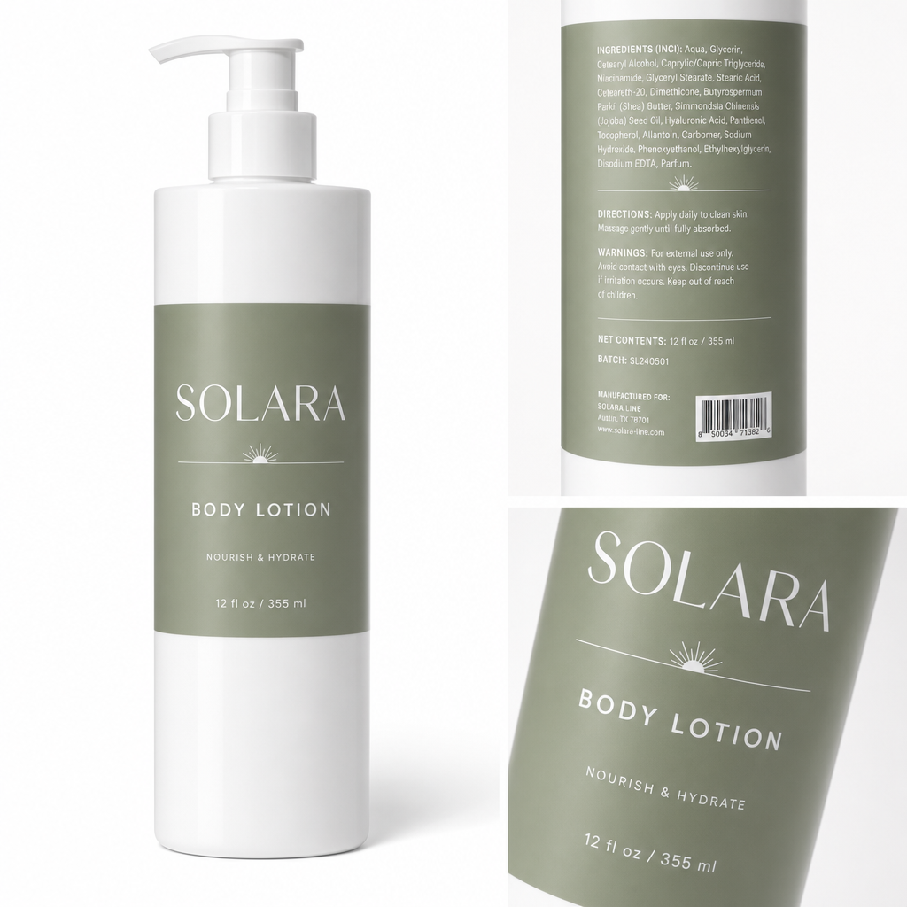 BODY LOTION — Label detail