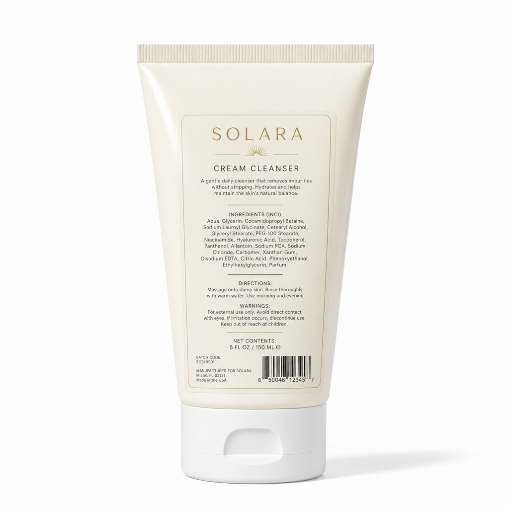 CREAM CLEANSER — Back