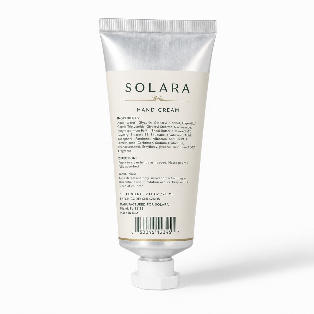 HAND CREAM — Back